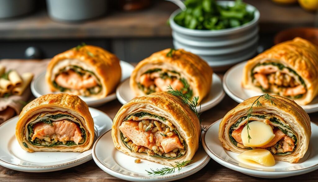 salmon wellington variations