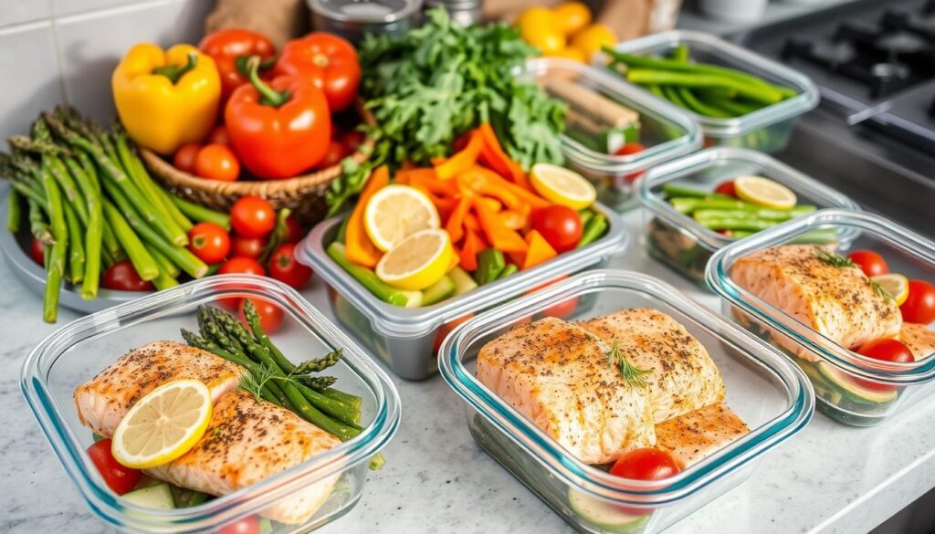 Coho salmon meal prep